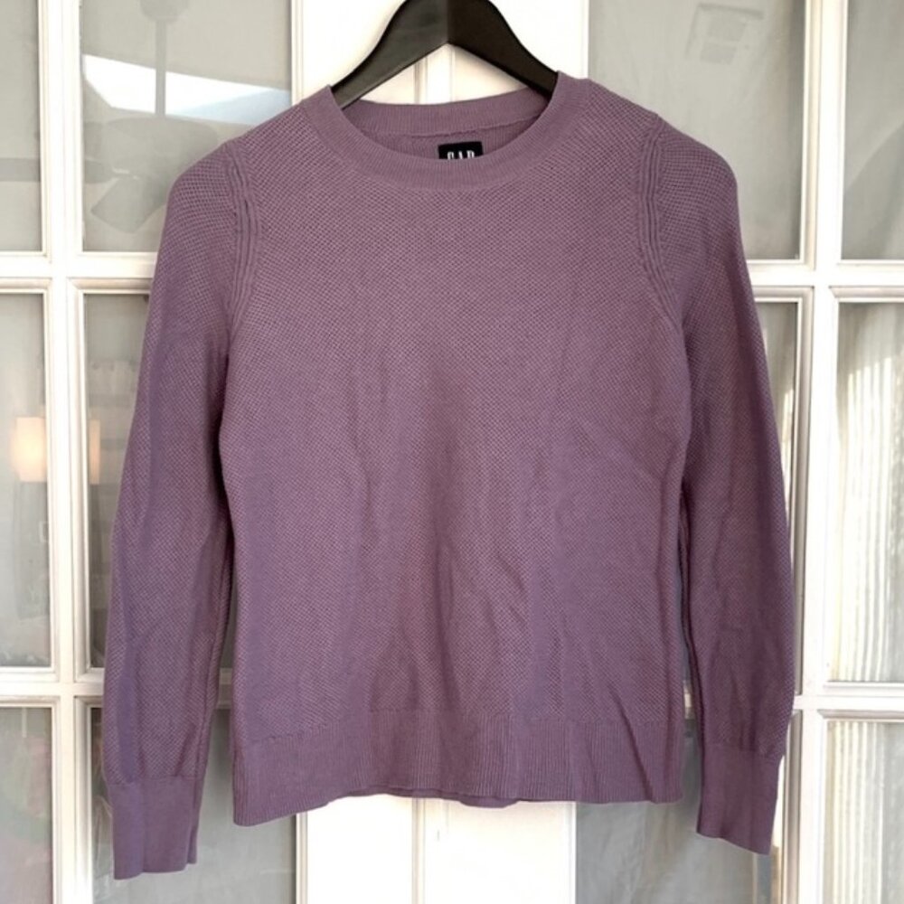 Gap Seedstich Knit Round Neck Sweater